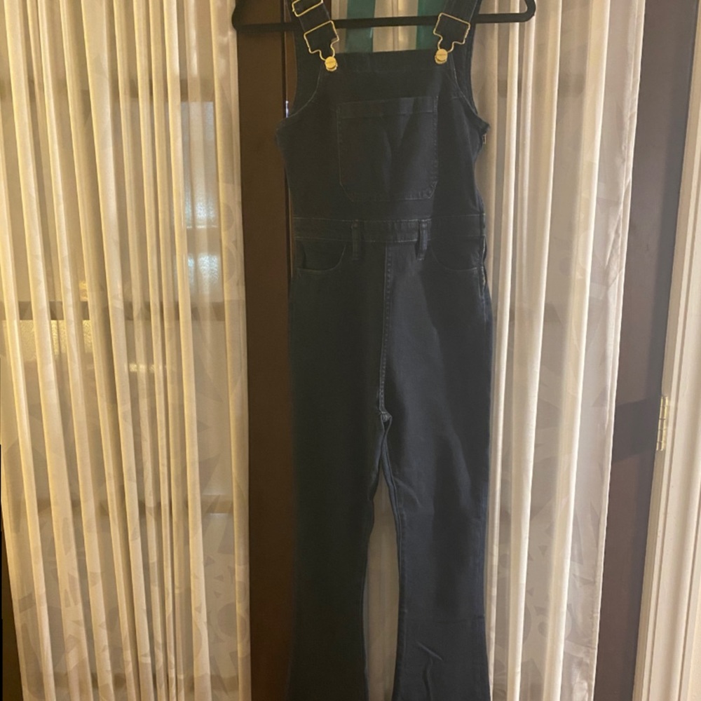 WeWoreWhat SecondSkin Flared Leg Overalls